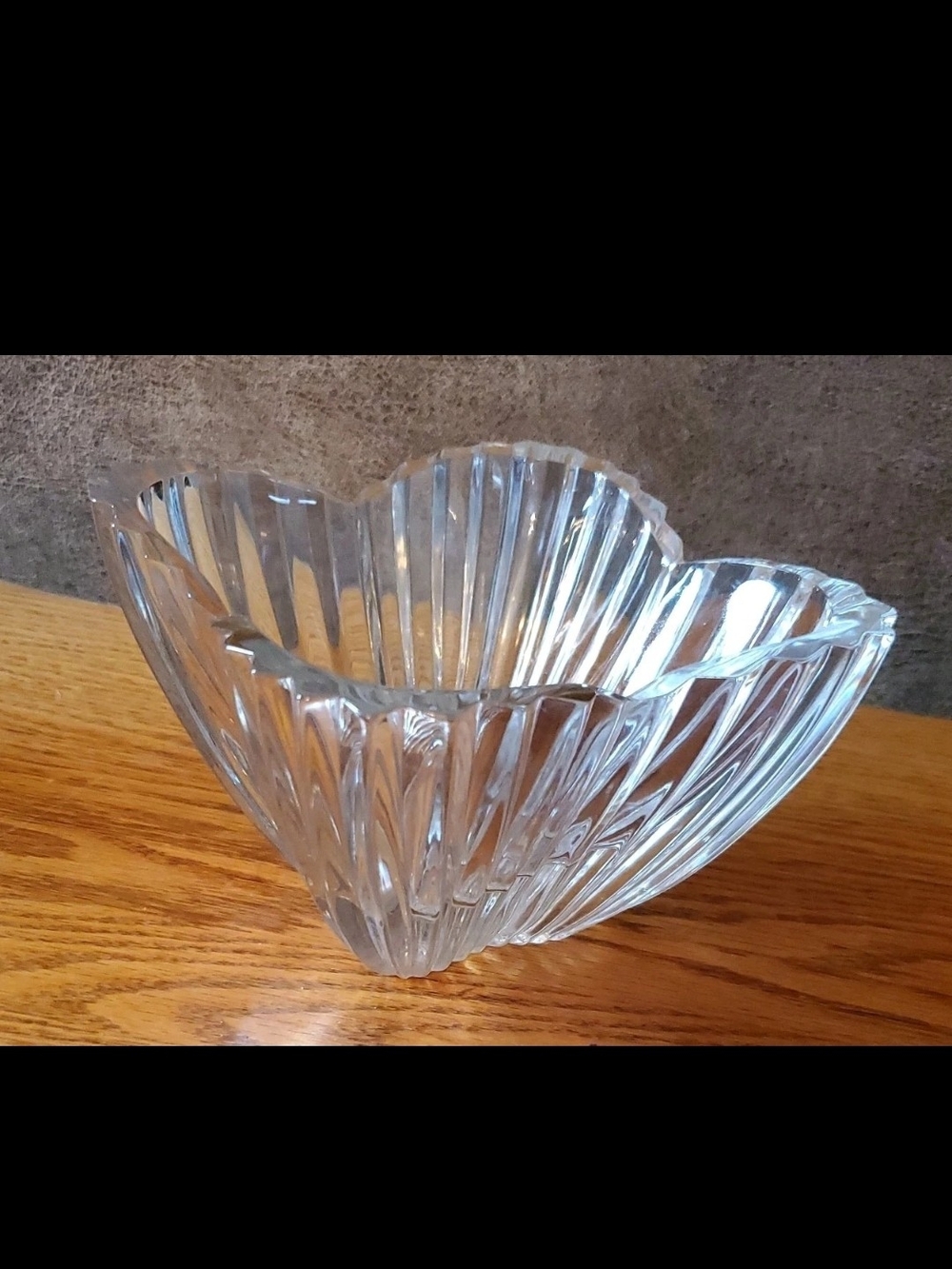 Lead Crystal Lydia TULIP BOWL Candy, Nut Dish - Heavy 6" No Scratches or Cracks